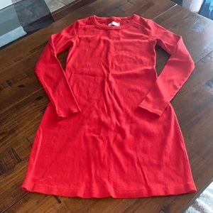 Everlane Red Long Sleeve Knit Dress